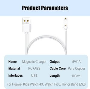 <span class=keywords><strong>Chargeur</strong></span> magnétique à câble de charge rapide USB de 1m pour <span class=keywords><strong>Huawei</strong></span> Band, <span class=keywords><strong>Huawei</strong></span> Kids Smart Watch, <span class=keywords><strong>Honor</strong></span> Watch, <span class=keywords><strong>Honor</strong></span> Band, Keep Charger - Product Image 6