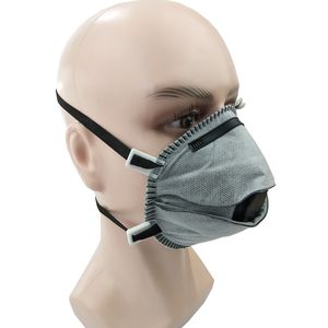 EN149 <span class=keywords><strong>FFP3</strong></span> <span class=keywords><strong>Respirator</strong></span> karbon aktif tidak ditenun klip hidung dapat disesuaikan masker debu <span class=keywords><strong>FFP3</strong></span> - Product Image 6