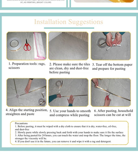 עמיד למים אקריליים יחיד דבק נייר דבק דקורטיבי pvc עבור פער אריחי קרמיקה רצפה במטבח קיר סלון סלון - Product Image 6