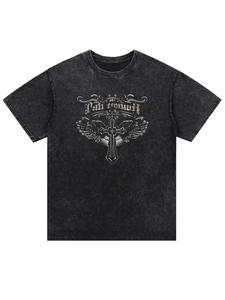 Camiseta de Secado Rápido, Estilo Casual, Tejido de Rizo, Felpa, Jersey, Verano, Holgada, Transpirable, Tejida, Estilo Vintage, Lavada - Product Image 3