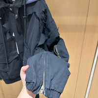 Veste chaude pour homme de haute qualité, style Broken Moon, effet vieilli, épaisse, vintage, surdimensionnée, avec fermeture éclair et capuche