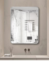 Miroir de salle de bain LED 2026 à succès, dimmable, anti-buée, rétroéclairé, pour coiffeuse, vente en gros
