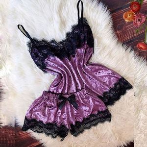 Sexy Lingerie <b>Set</b> Velvet Sleepwear Women's Pajama <b>Set</b> Sexy Temptation Babydoll Nightwear Cute <b>Cami</b> Top and Shorts Pajama Mujer - Product Image 4