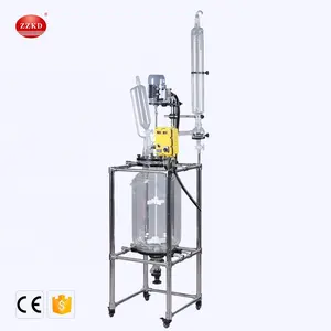 Multipurpose EXSF jacketed glass Reactor device With Stirrer
