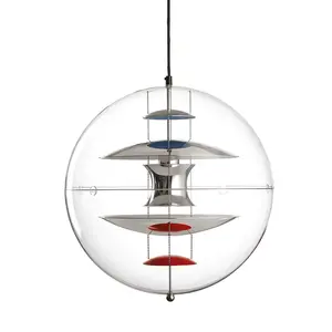 مصباح معلق بكوكب كروي مبتكر ما بعد الحداثة, مصباح دلاية بتصميم فني ، مناسب لغرفة المعيشة وقاعة الطعام والمطاعم ، الثريا