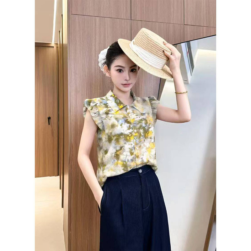 Women s Sheer Chiffon Button Down