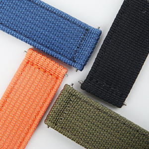Vente chaude Tissé Nylon Toile Rayé Côtelé <span class=keywords><strong>Montre</strong></span> <span class=keywords><strong>Bracelet</strong></span> Ceinture De Sécurité Poignet Bands18 <span class=keywords><strong>20</strong></span> 22 <span class=keywords><strong>mm</strong></span> Sangles En <span class=keywords><strong>Tissu</strong></span> - Product Image 3