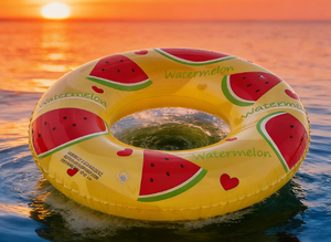 Flotteur de <span class=keywords><strong>piscine</strong></span> pastèque jaune <span class=keywords><strong>vif</strong></span>, bouée gonflable pour la <span class=keywords><strong>piscine</strong></span> et la plage en été - Product Image 4