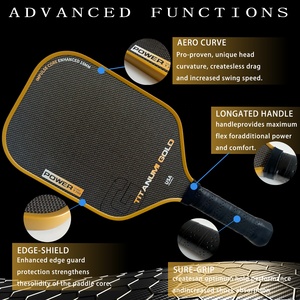 Raquette de pickleball Pongpick personnalisée en fibre de carbone nid d'abeille, épaisseur 16 mm, entraînement sportif en extérieur, haute friction, antidérapante - Product Image 6