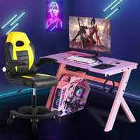 Meilleures tables de jeu 2026, ensemble de bureau de jeu pour ordinateur avec chaise réglable, adapté aux PC