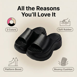 Zapatos Casuales de Moda para Mujer, Transpirables, con Amortiguación EVA, para Interiores y Exteriores, Tacón Alto, Resistentes, Nuevos, al por Mayor - Product Image 3