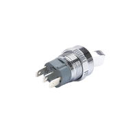 Saklar Tombol Tekan Logam 2 Arah 16mm Arus Tinggi Elektronik On Off NO NC Self-lock 12V Tahan Air Push Pull Toggle Switch
