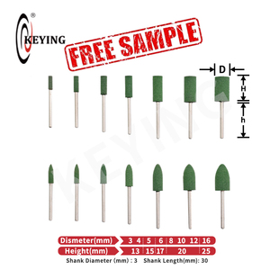 Abrasifs <span class=keywords><strong>de</strong></span> clé 100 pièces 3mm arbre oxyde d'aluminium <span class=keywords><strong>cylindre</strong></span> forme conique caoutchouc tête <span class=keywords><strong>de</strong></span> meulage outils abrasifs <span class=keywords><strong>pour</strong></span> le polissage - Product Image 2