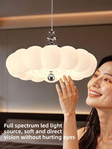 <span class=keywords><strong>Lustre</strong></span> LED italien minimaliste à spectre complet pour restaurant, protection oculaire Bauhaus, CRI Ra97, forme bulle de citrouille, pour bureau d'enfant - Product Image 2
