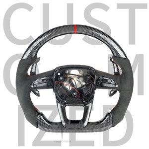 Volant en fibre de carbone pour Audi Q3 Q5 Q7 Q8 Q5L Q7L <span class=keywords><strong>RSQ7</strong></span> QSQ5 RSQ8 RSQ3 SQ5 S3 S4 S5 S6 S7 S8 A3 A4 A6 A5 A7 - Product Image 1