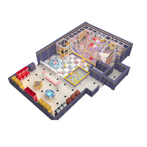 Parc combiné Naughty Castle - Compétition Ninja + Piles <span class=keywords><strong>de</strong></span> fleurs <span class=keywords><strong>de</strong></span> prunier, Équipement d'amusement intérieur - Product Image 4