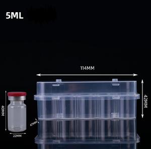 3ml 5ml 7ml 10ml 10cc Custom Cillin Bottle Packaging Storage Box <b>Plastic</b> Clear Vial Box <b>Boxes</b> Vials Holder - Product Image 6