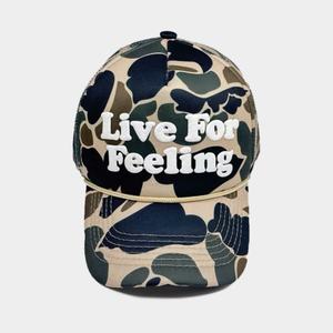 Gorras Personalizadas de 5 Paneles al por Mayor, Gorra Trucker de Espuma con Camuflaje y Malla - Product Image 4