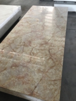 Feuille de pvc de conception de marbre 3d durable et imperméable feuille de marbre pvc 2.8m pour salle de bain