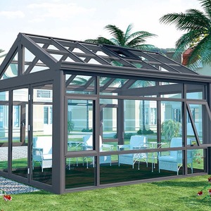 <span class=keywords><strong>Terraza</strong></span> Exterior <span class=keywords><strong>de</strong></span> Aluminio y Vidrio Personalizada <span class=keywords><strong>de</strong></span> Gran Tamaño, Invernadero con Sistema <span class=keywords><strong>de</strong></span> Puertas Corredizas - Product Image 5
