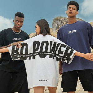 Hip Hop T Áo Sơ Mi 100% Cotton Tee Thời Trang Dạo Phố T-Shirt Đồ Họa In Thiết Kế Biểu Tượng Tùy Chỉnh Màn Hình In Ấn Quá Khổ Người Đàn Ông Của Áo Phông - Product Image 3