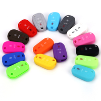 Housse de protection de clé en silicone pour Peugeot 3008 208 308 508 408 2008 et Citroën C4 CACTUS C5 C3 C4L Protecteur à 3 boutons