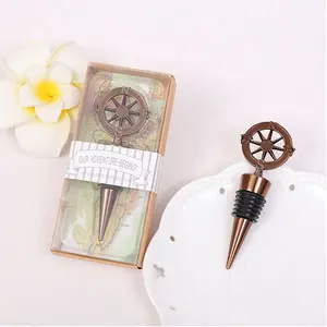 Gold compass Stopper Gift Cheap Wedding Return Gift Promotional Gift for Hotel