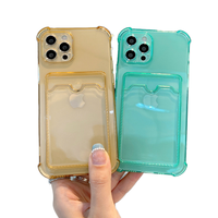 Nueva Funda Protectora Transparente con Degradado para iPhone 12 13 14 15 16 Pro Max, Carcasa de TPU Suave a Prueba de Golpes para Teléfono Móvil