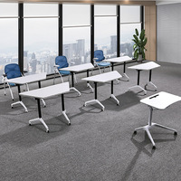 Meubles de bureau, table de conférence moderne et chaises, bureau pliable, table pliable