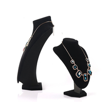 Présentoirs à bijoux personnalisés Xinxing pour magasins, plateaux en velours noirs pour colliers, présentoirs à bijoux