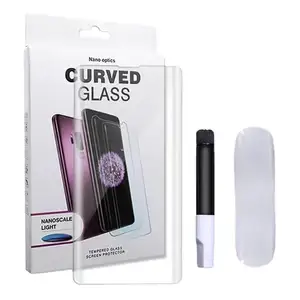 Chống màu xanh UV đầy đủ Bìa Tempered Glass Đối với Huawei p50pro ma thuật 4Lite nova11pro Honor 90pro X50 3D cong bảo vệ màn hình phim