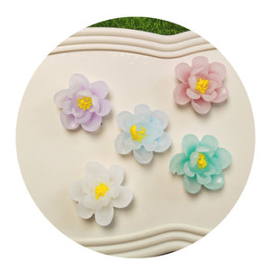 Cabujones de resina con diseño de margaritas y flores, para álbum de recortes, lazos para el pelo, bricolaje - Product Image 3