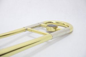 Étui de <span class=keywords><strong>trombone</strong></span> Focustyle en gros, pas cher, haute qualité pour étudiants et débutants, <span class=keywords><strong>trombone</strong></span> en laiton laqué or, tonalité Si bémol - Product Image 3