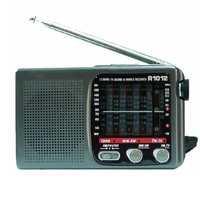 Mini haut-parleur en plastique CR 853, lecteur MP3, écran couleur LCD numérique, rechargeable par USB, audio portable, radio FM avec carte intégrée