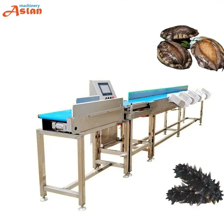 Máquina de classificação de pesagem abalone/oyster, máquina de classificação de peso/caranguejo