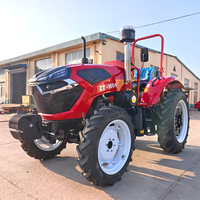 Schnelle Lieferung 100 PS Traktor für Obstgarten und Ackerland Multifunktionaler Allradantrieb-Radtraktor