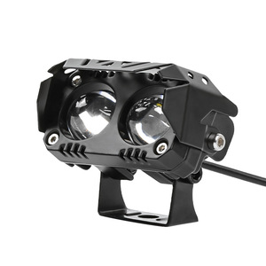Focos LED de 100W 5500K de aleación de aluminio, luces antiniebla para motocicletas y vehículos eléctricos, lente blanca y amarilla - Product Image 1