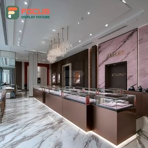 Fabricante de Muebles Modernos para Joyerías, Mostrador de Exhibición para Centro Comercial con Panel de Vidrio Templado - Product Image 3