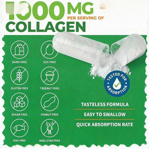 加水分解コラーゲンペプチドサプリメントヒアルロン酸ビタミンC健康カプセル大人用 - Product Image 3