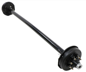 Essieux de <span class=keywords><strong>remorque</strong></span> électrique de charge 2500KG avec motif de goujon 8X5.5 "essieu droit à ressort à lames <span class=keywords><strong>faisceau</strong></span> rond <span class=keywords><strong>pour</strong></span> remorques robustes - Product Image 1