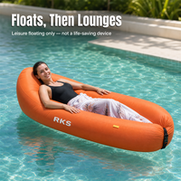 Chaise longue gonflable portable en PVC écologique pour la plage et le camping, design victorien auto-gonflant, chaise longue et canapé d'extérieur