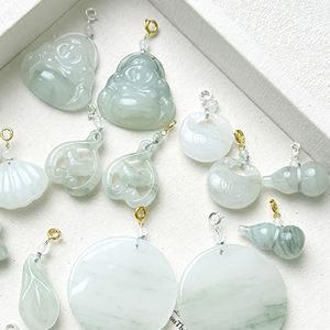 Pendentif Bouddha Ruyi en Jade, Pendentif <span class=keywords><strong>Boucle</strong></span> de Sécurité, Collier en Jade, Accessoires, Fabricant, Vente en Gros - Product Image 3