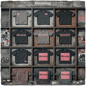 BlessTop Vintage Washed <strong>Gothic</strong> Skull Graphic <strong>T</strong> <strong>Shirt</strong> Y2K Layered Distressed Heavyweight Streetwear Tee OEM ODM - Product Image 6