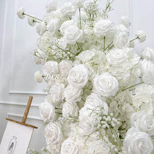 عرس الديكور زهرة أو القرن الحرير خلفية الزفاف الاصطناعي قوس - Product Image 3