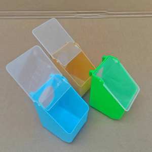 Pigeon Supplies Bol d'eau de couvercle de boîte d'<span class=keywords><strong>alimentation</strong></span> en plastique carré étanche anti-déversement écologique <span class=keywords><strong>pour</strong></span> la course Homing - Product Image 4