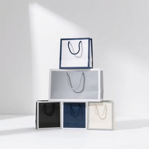 Custom Tote Art Gift Paper Package <b>Bags</b> Recycled <b>Food</b> Retail Stores Kraft Paper Gift <b>Bags</b> with Your Own logo - Product Image 2