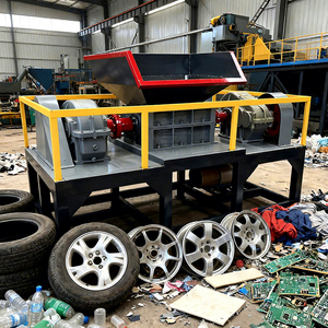 Broyeur multi-matériaux à couple élevé pour pneus en caoutchouc, films plastiques, palettes en bois, ferraille métallique, fils de cuivre, machines de recyclage - Product Image 2