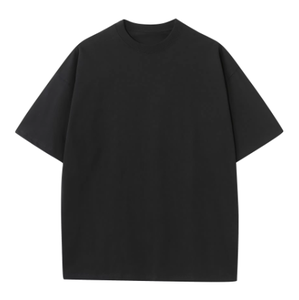 เสื้อยืดผู้ชายคอตตอน 100% หนานุ่ม พิมพ์ลายพัฟฟ์ สีดำ สีขาว แบบเรียบ สำหรับงานดรอปชิปปิ้ง รับสกรีนลายกราฟิกตามสั่ง - Product Image 5