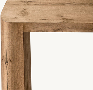 Console minimaliste en chêne à cadre ouvert, finition haute résistance, table d'entrée étroite, buffet pour projets résidentiels modernes - Product Image 3