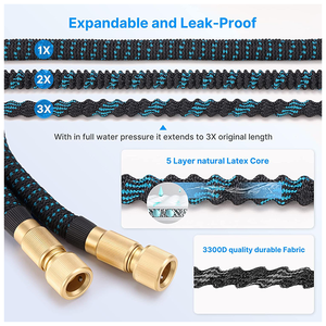 50FT 100FT 150FT tuyau d'arrosage extensible tuyau d'arrosage tuyau d'arrosage avec pistolet de pulvérisation - Product Image 6